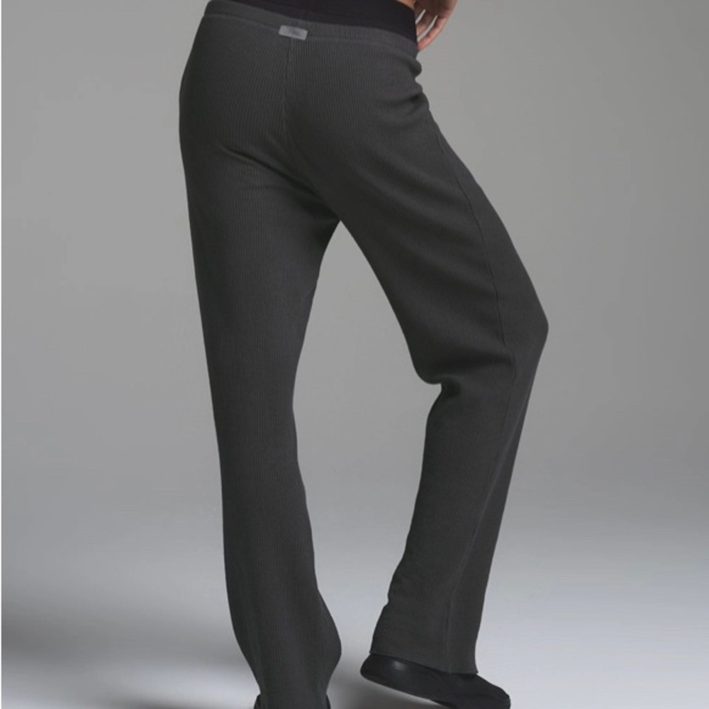 SKIMS heavy waffle straight leg pants